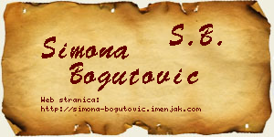 Simona Bogutović vizit kartica
